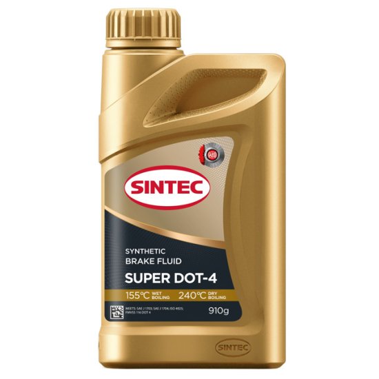 Тормозная жидкость SINTEC SUPER DOT-4  0,910кг