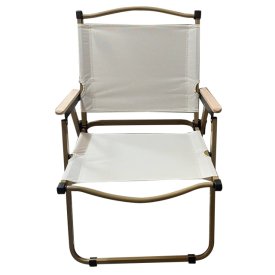 Кресло туристическое складное 550х530х790мм сталь, полиэстер белый