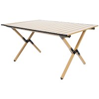 Стол туристический складной 900х600х400мм коричневый сталь