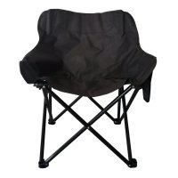 Кресло туристическое складное 470х470х650мм  сталь,полиэстер черный