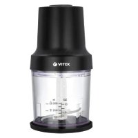 Измельчитель VITEK VT-7131 800Вт чаша 1,2л стекло черный
