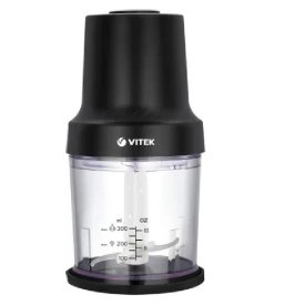 Измельчитель VITEK VT-7131 800Вт чаша 1,2л стекло черный