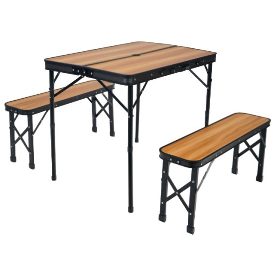Комплект туристической мебели алюминий МДФ 3 предмета
