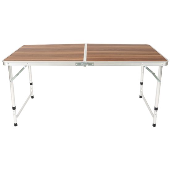 Стол туристический складной 1200х600х700мм коричневый МДФ, алюминий