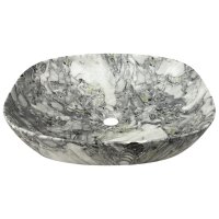 Раковина накладная VITARTA 51х13,5х39см овальная серая