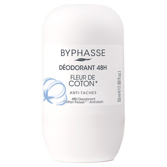 Дезодорант BYPHASSE Fleur de Coton ролик 50мл