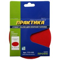 Стикер ПРАКТИКА для тарелки опорной 125мм
