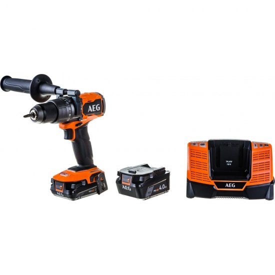 Ударная бесщеточная аккумуляторная дрель-шуруповерт AEG BSB18C3BL-X02C