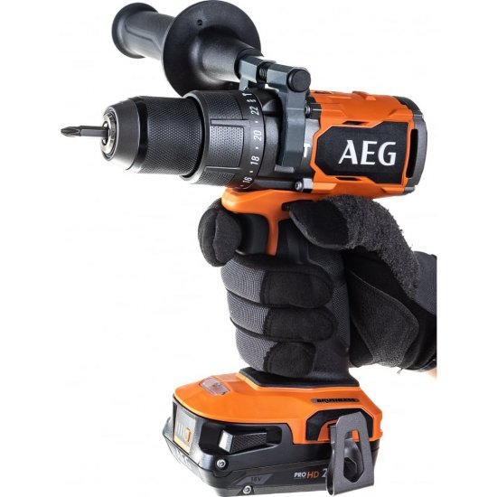 Ударная бесщеточная аккумуляторная дрель-шуруповерт AEG BSB18C3BL-X02C