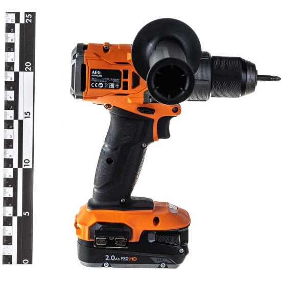 Ударная бесщеточная аккумуляторная дрель-шуруповерт AEG BSB18C3BL-X02C