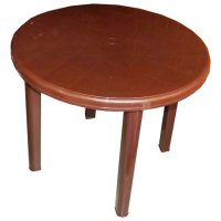 Стол круглый 90x71cм шоколад
