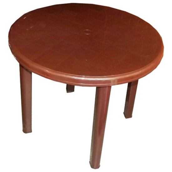 Стол круглый 90x71cм шоколад