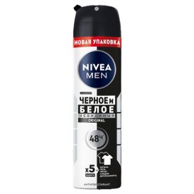 Дезодорат NIVEA Men Невидимый защита для черного и белого аэрозоль 150мл мужской