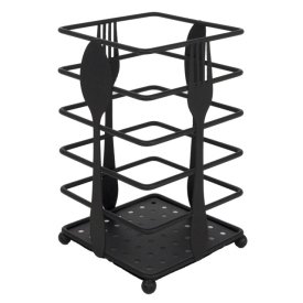 Подставка для столовых приборов TODELIA Kitchen 10х10х16см нерж.сталь