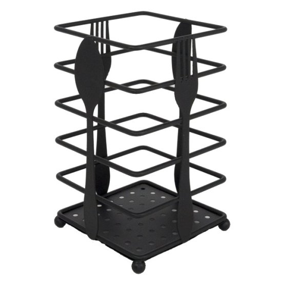 Подставка для столовых приборов TODELIA Kitchen 10х10х16см нерж.сталь