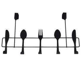 Держатель для кухонных аксессуаров TODELIA Kitchen 5 крючков 40х7,5х23см навесной нерж.сталь