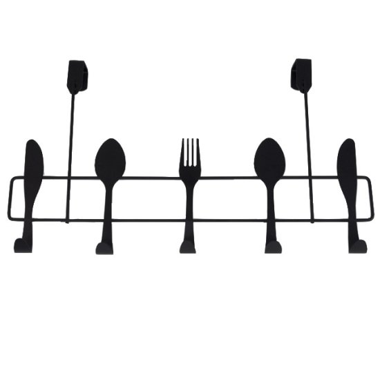 Держатель для кухонных аксессуаров TODELIA Kitchen 5 крючков 40х7,5х23см навесной нерж.сталь