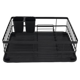 Сушилка для посуды TODELIA Компакт/Compact 40х30х14см с поддоном нерж.сталь, полипропилен