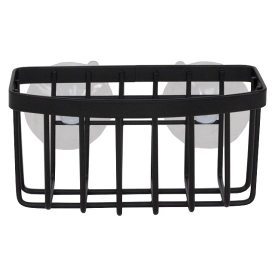 Держатель TODELIA Black 16,5х6,2х6см подвесной на присоске нерж.сталь