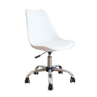 Кресло офисное Тюльпан/Urban 580х480х820(920)мм ткань/пластик/металл белый