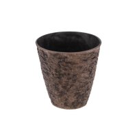 Кашпо уличное пластик Volcanic d20 h20,5см гранит