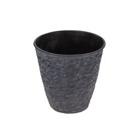 Кашпо уличное пластик Volcanic d20 h20,5см пепельный
