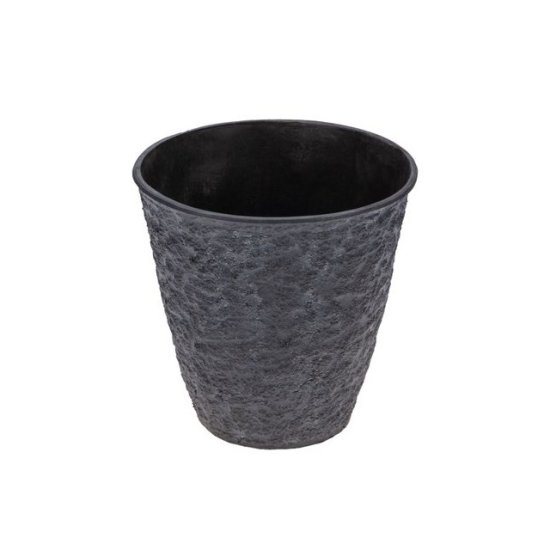 Кашпо уличное пластик Volcanic d20 h20,5см пепельный