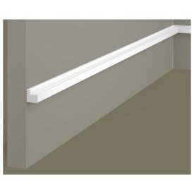 Заглушка COSCA 12x12x2800мм левая белая, арт.ZL006
