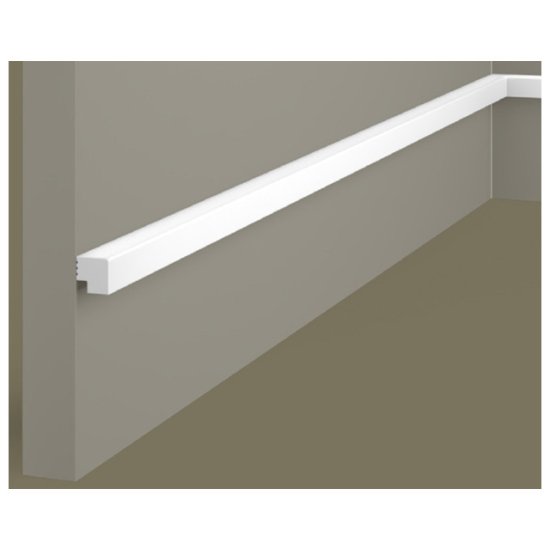 Заглушка COSCA 12x12x2800мм правая белая, арт.ZP006
