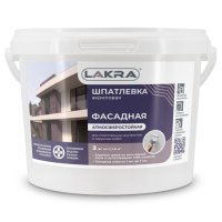 Шпатлевка акриловая ЛАКРА фасадная атмосферостойкая 3кг, арт.9593092