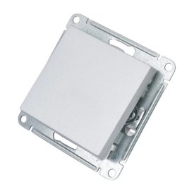Переключатель  1-клавишный Systeme Electric ATLASDESIGN схема 7 10АХ механизм алюминий