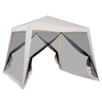 Шатер с антимоскитной сеткой 2,4х2,4х2,45м бежевый