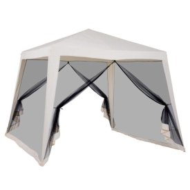 Шатер с антимоскитной сеткой 2,4х2,4х2,45м бежевый