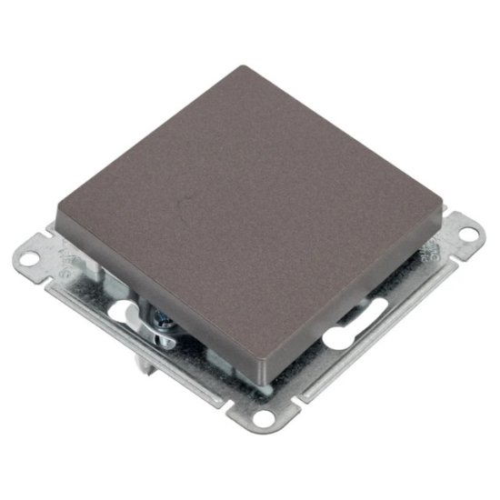Переключатель  1-клавишный Systeme Electric ATLASDESIGN схема 7 10АХ механизм мокко