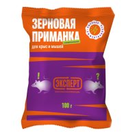 Зерновая приманка для крыс и мышей Эксперт 100г