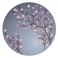 Салфетка сервировочная 36х36см серо-розовая, арт.4680169026750