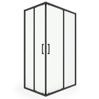 Ширма душевая MART Capella 120х80см черный профиль