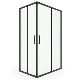 Ширма душевая MART Capella 120х80см черный профиль