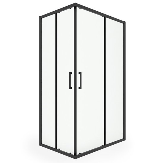 Ширма душевая MART Capella 120х80см черный профиль
