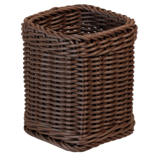 Подставка для столовых приборов ESPRADO Костра/Costura 12x12x15см коричневый полипропилен