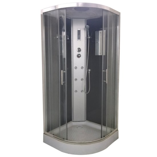 Кабина душевая Omega 90x90x215см г/м низкий поддон 1/4 круга