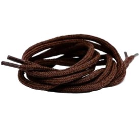 Шнурки CORBBY 60см хлопок круглые коричневые