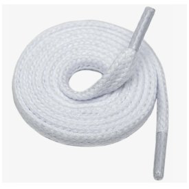 Шнурки CORBBY 90см хлопок плоские белые