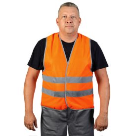 Жилет сигнальный БЕРТА на липучках размер 60-62 оранжевый