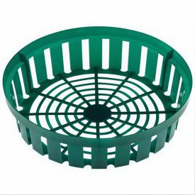 Корзина для посадки луковиц 30х30х7,5см зеленый пластик