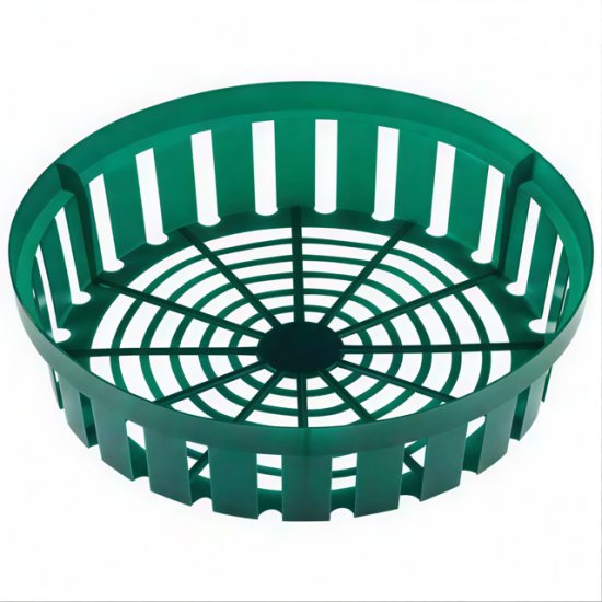 Корзина для посадки луковиц 30х30х7,5см зеленый пластик
