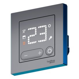 Терморегулятор SBER Systeme Electric ATLASDESIGN SMART программируемый Zigbee 16 А мех. черный