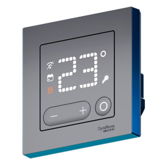 Терморегулятор SBER Systeme Electric ATLASDESIGN SMART программируемый Zigbee 16 А мех. черный