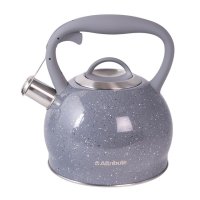 Чайник ATTRIBUTE Гранит/Granite 3л нерж.сталь со свистком индукция