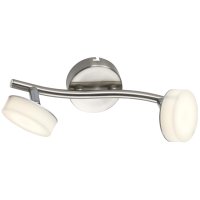 Спот TOPLIGHT Penelope 2х15Вт LED 800Лм металл стекло матовый никель